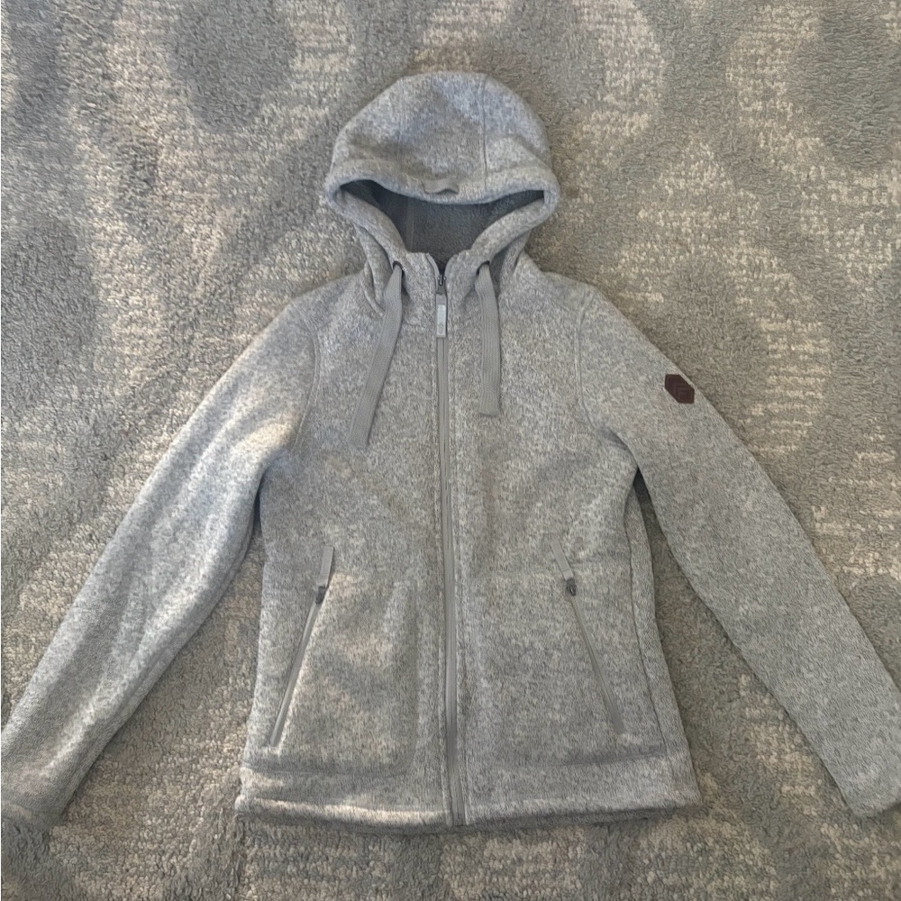 Women’s Small Free Country Light Gray Fleece Jacket - excellent condition